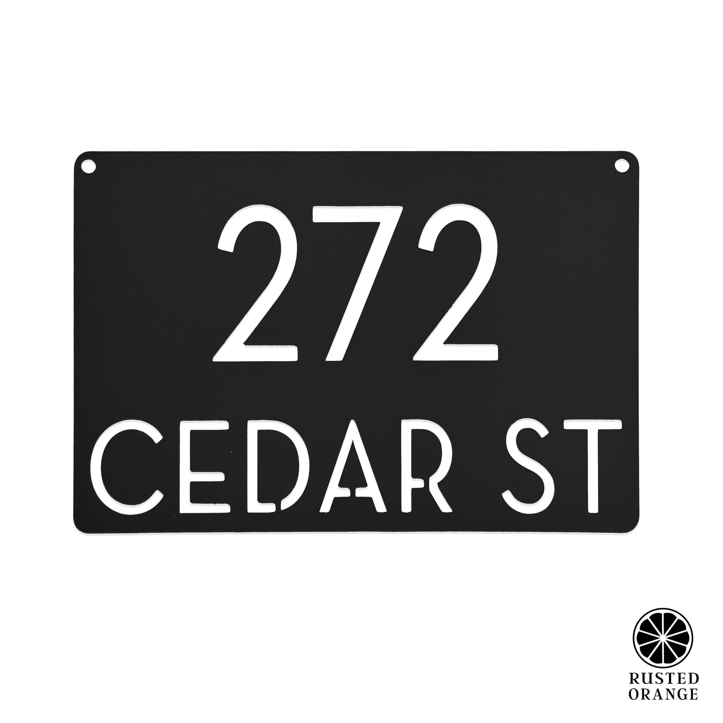Modern Address Plaque - 4 Sizes - Personalized Address Plaque with Street Name and House Numbers