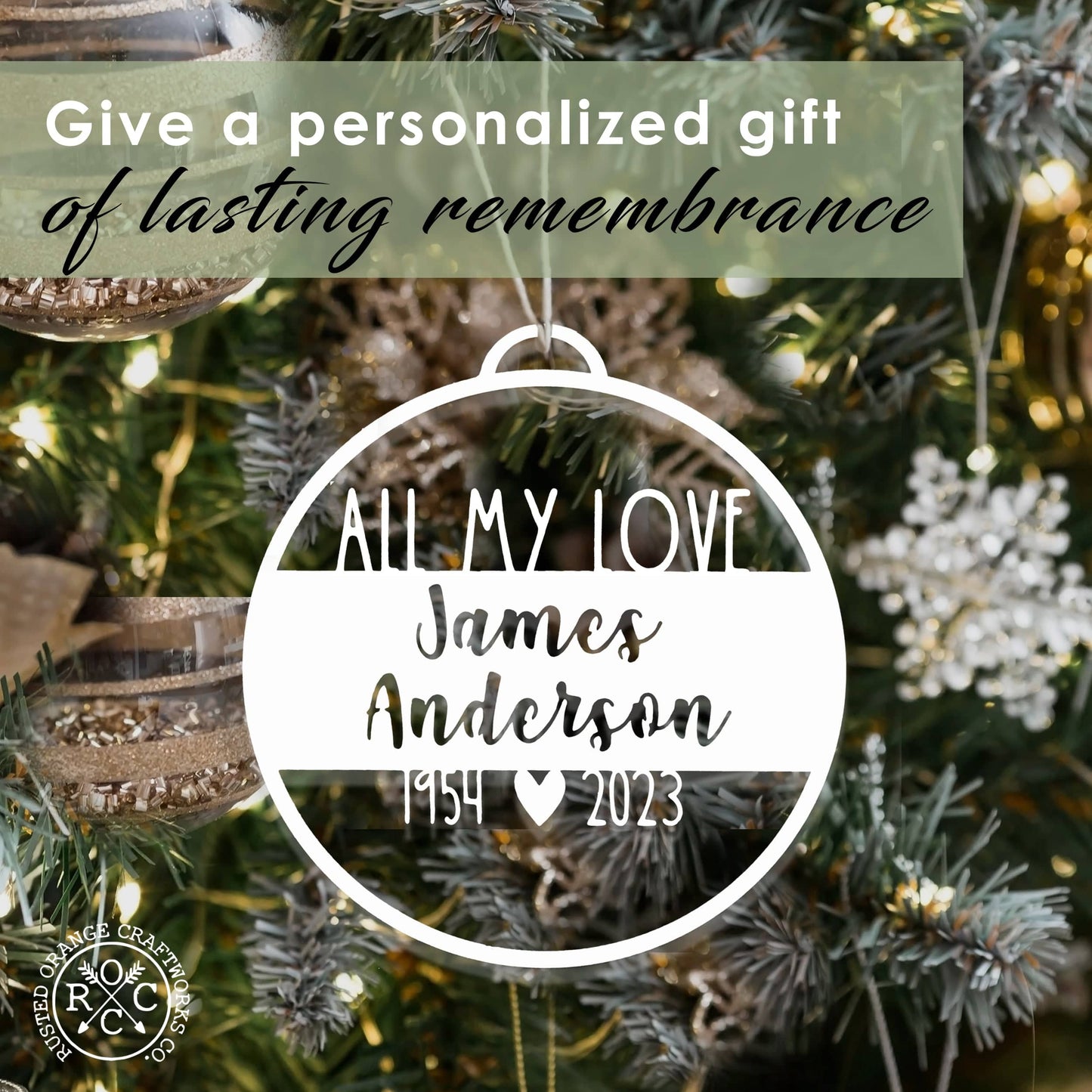 Personalized Memorial Ornament - In Memory Ornaments Personalized