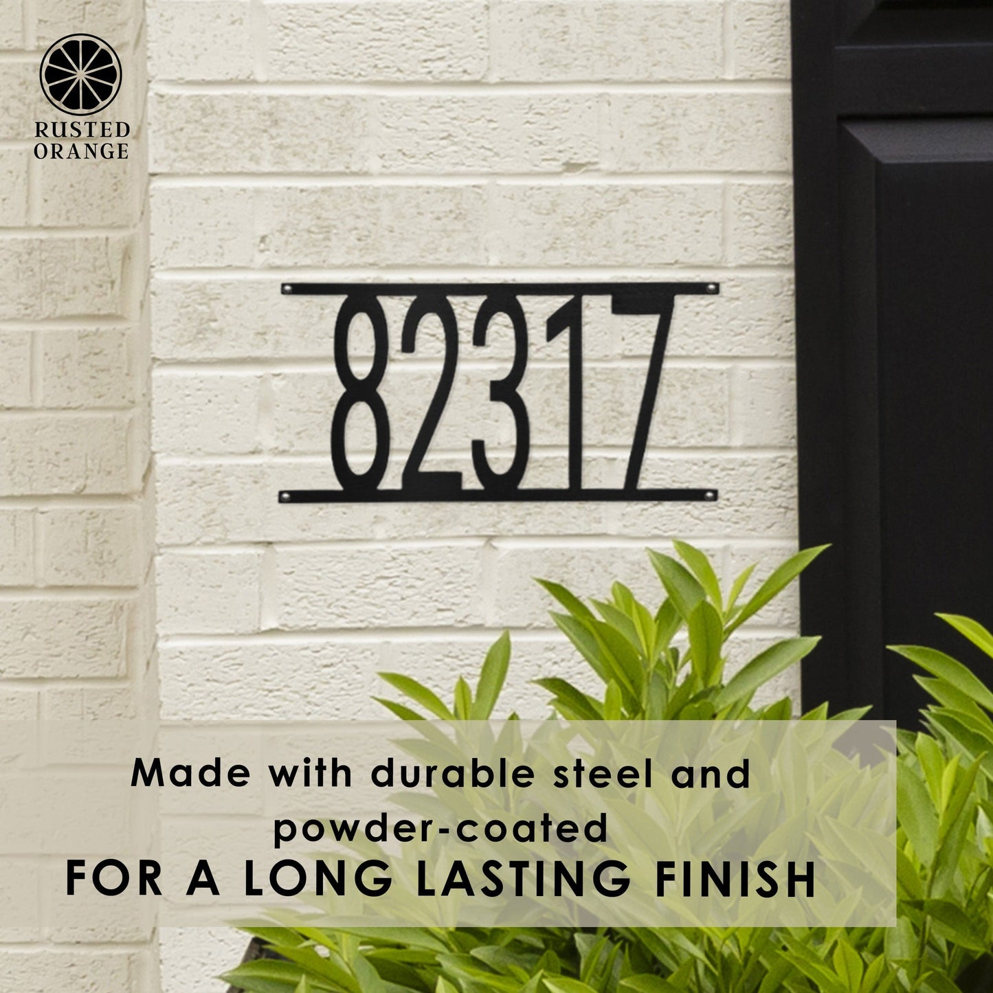 Simple Address Plaque - 3 Sizes - Address Numbers for Outside