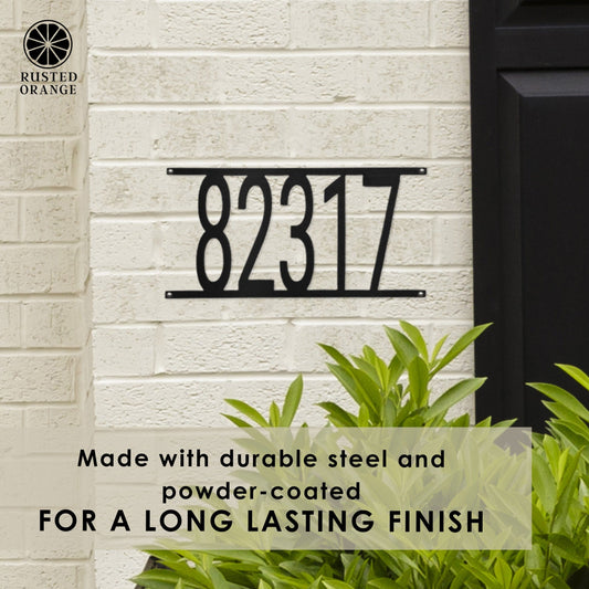 Simple Address Plaque - 3 Sizes - Address Numbers for Outside
