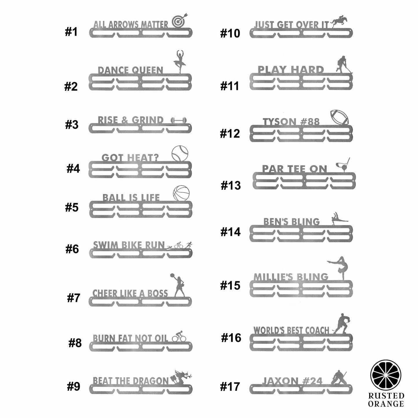 Award Rack - 30+ Styles - Medal Hanger Holder Display Rack for Awards or Ribbons