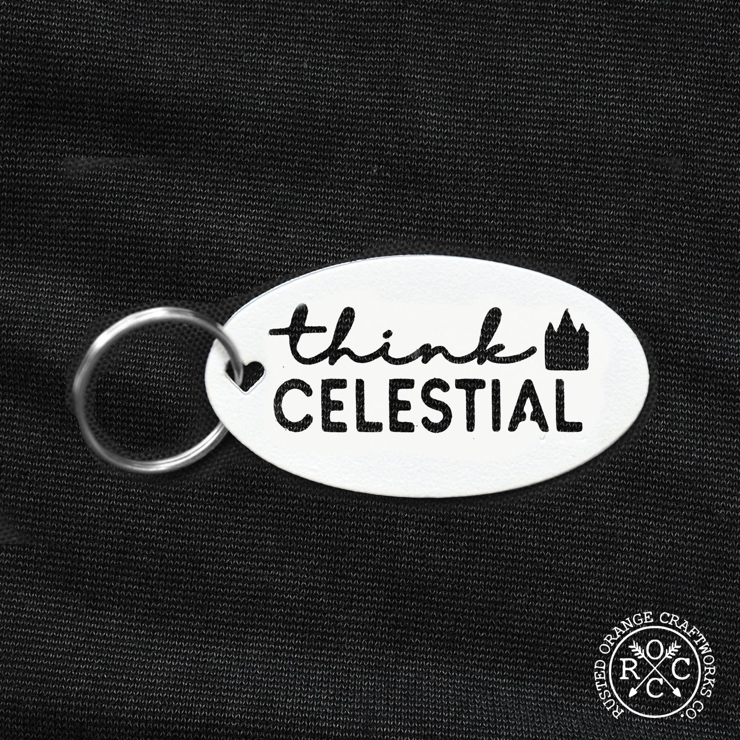Think Celestial LDS Plaque - Ornament, Tabletop Sign, Wall Decor -  General Conference Christmas Ornament