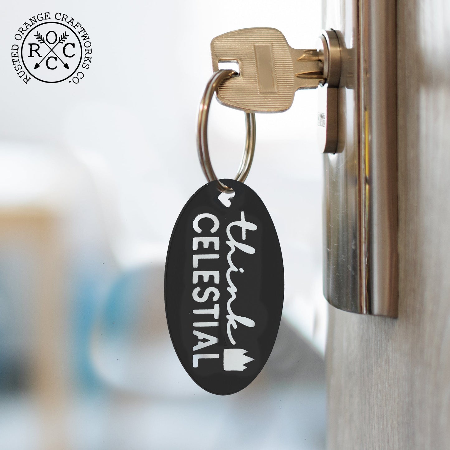 Think Celestial LDS Plaque - Ornament, Tabletop Sign, Wall Decor -  General Conference Christmas Ornament