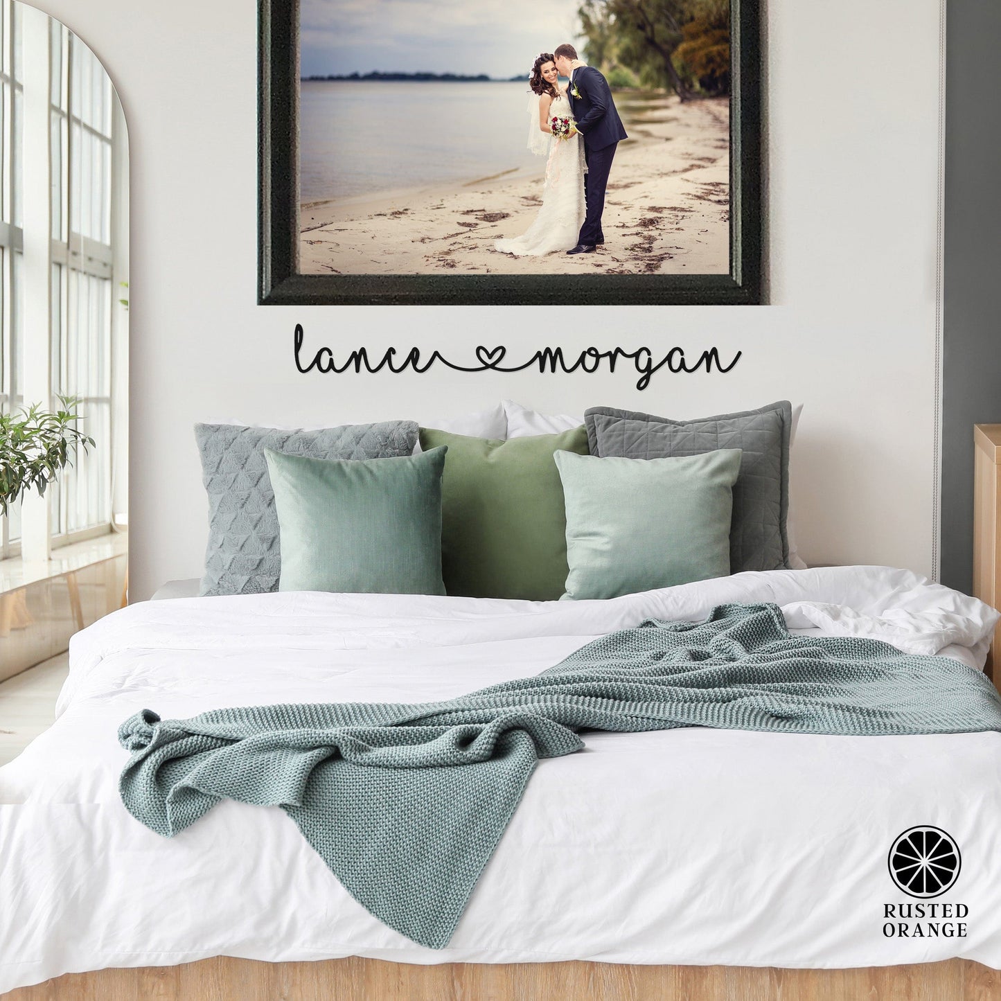 I Heart You - Couples Love Decor Wall Art for Bedroom Above Bed Gift