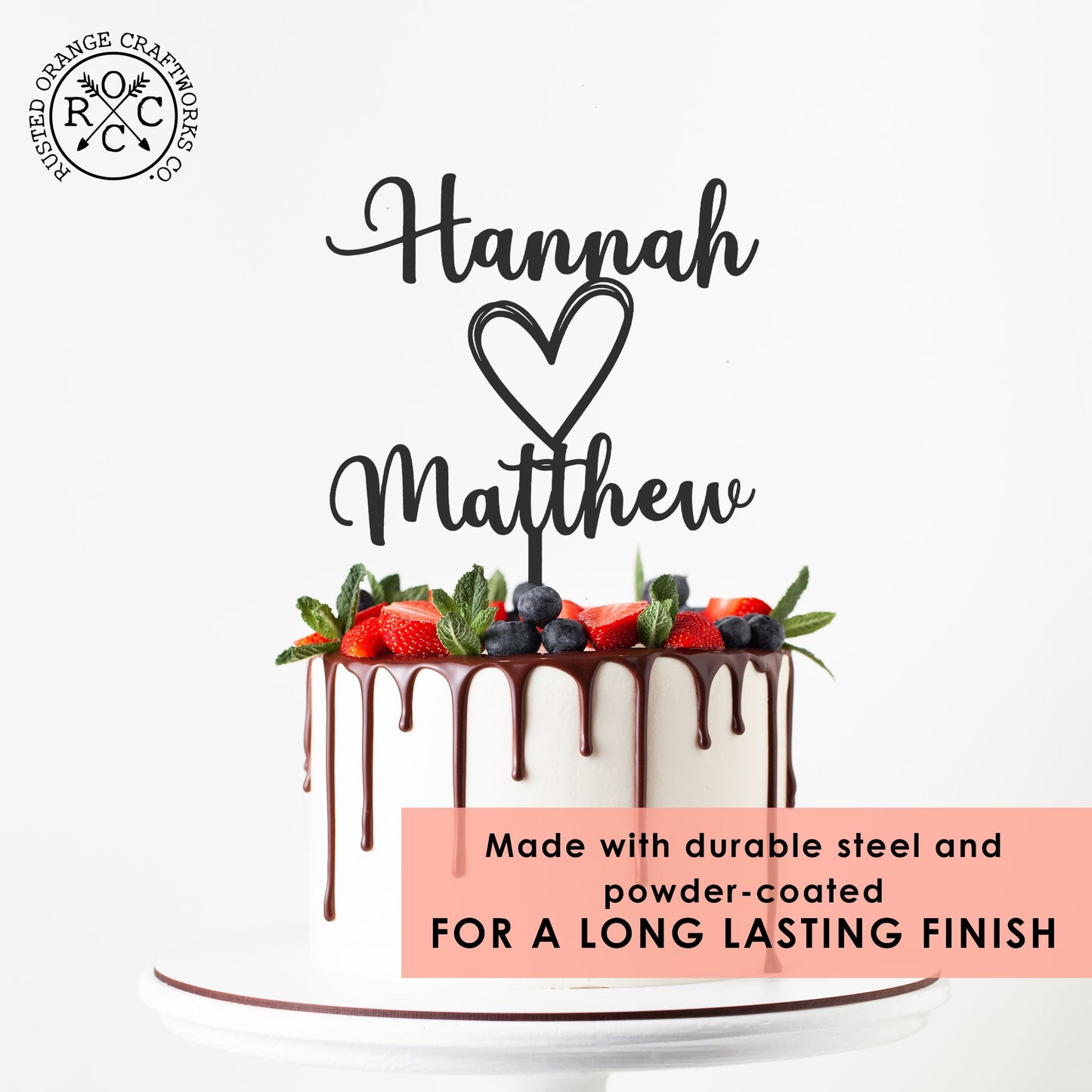 Wedding Cake Topper for Couples - Personalized Cake Topper for Anniversaries and Weddings - Mr and Mrs Cake Topper Decorations Wedding Cake Toppers