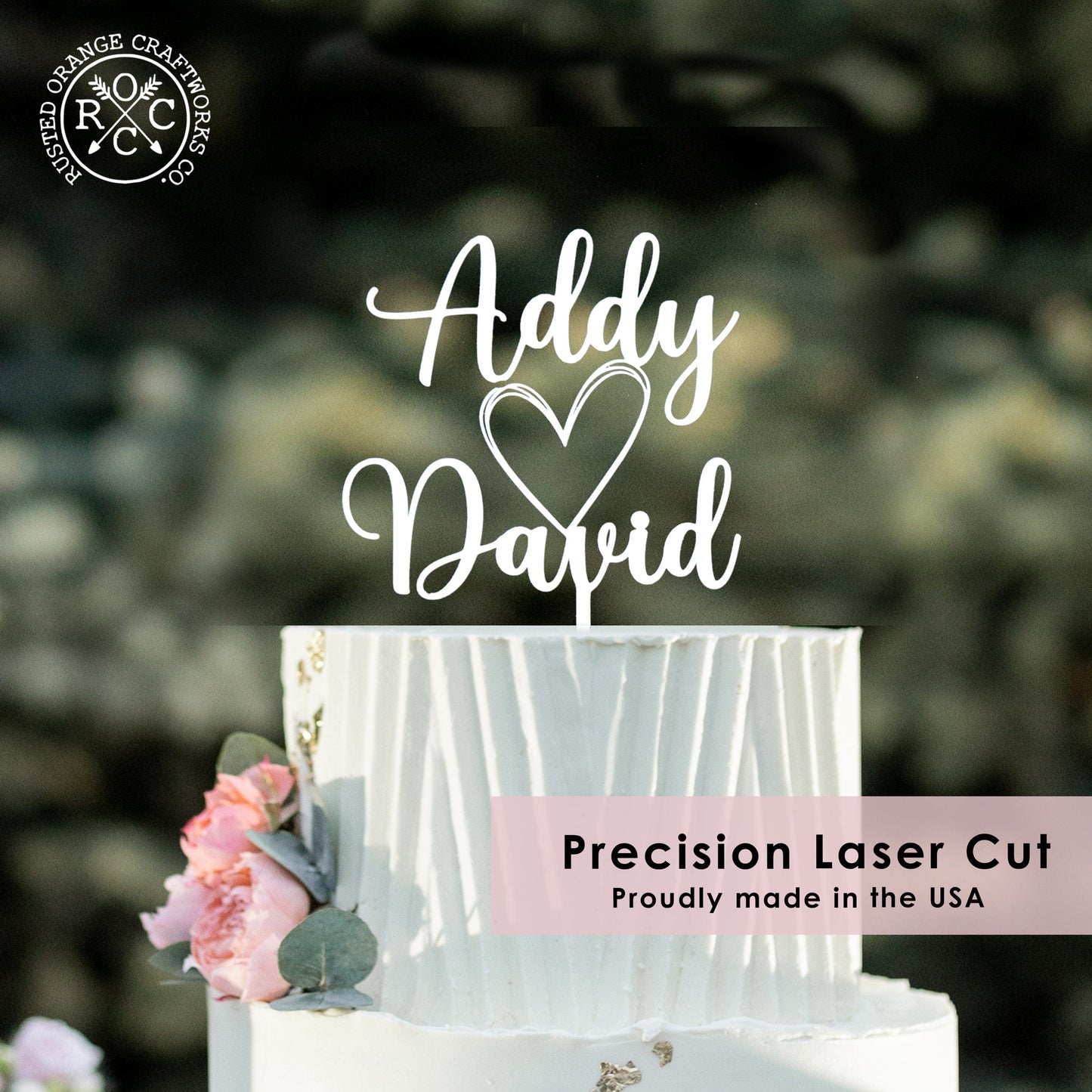 Wedding Cake Topper for Couples - Personalized Cake Topper for Anniversaries and Weddings - Mr and Mrs Cake Topper Decorations Wedding Cake Toppers