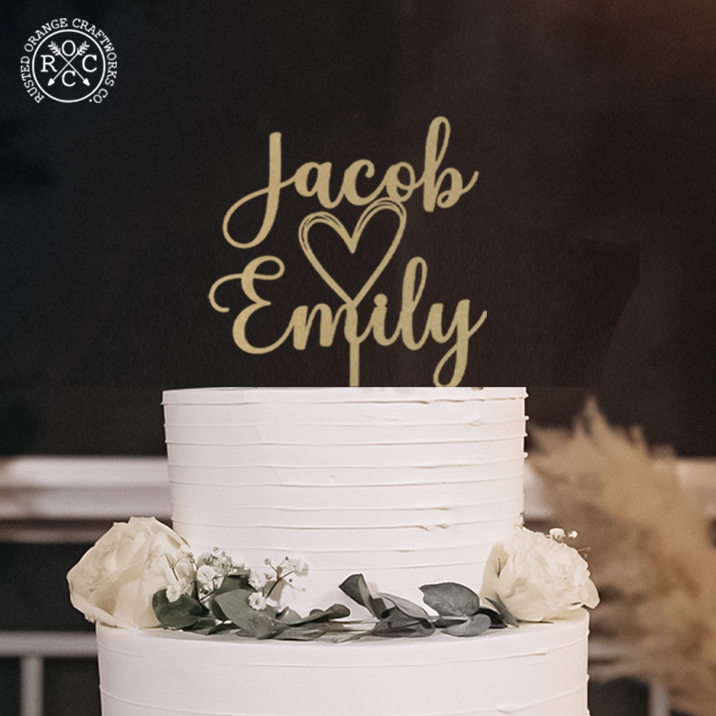 Wedding Cake Topper for Couples - Personalized Cake Topper for Anniversaries and Weddings - Mr and Mrs Cake Topper Decorations Wedding Cake Toppers