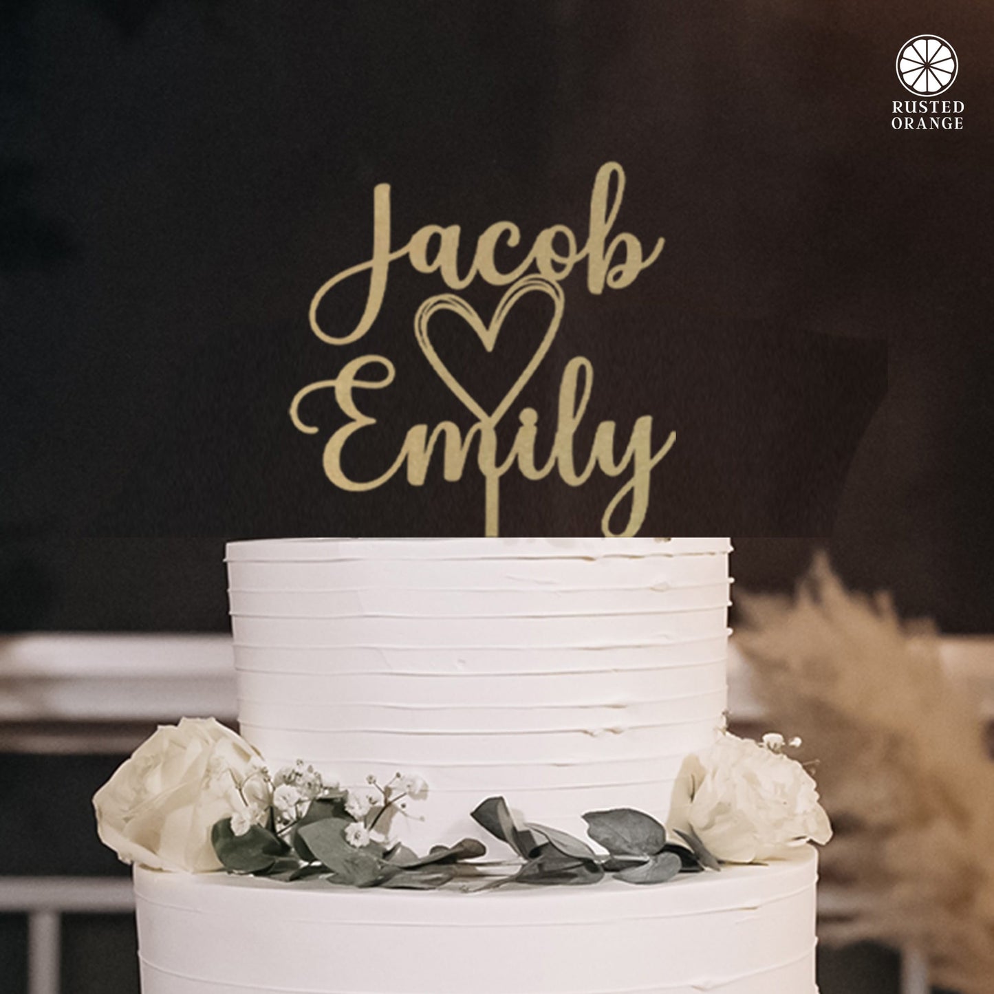 Wedding Cake Topper for Couples - Personalized Cake Topper for Anniversaries and Weddings - Mr and Mrs Cake Topper Decorations Wedding Cake Toppers