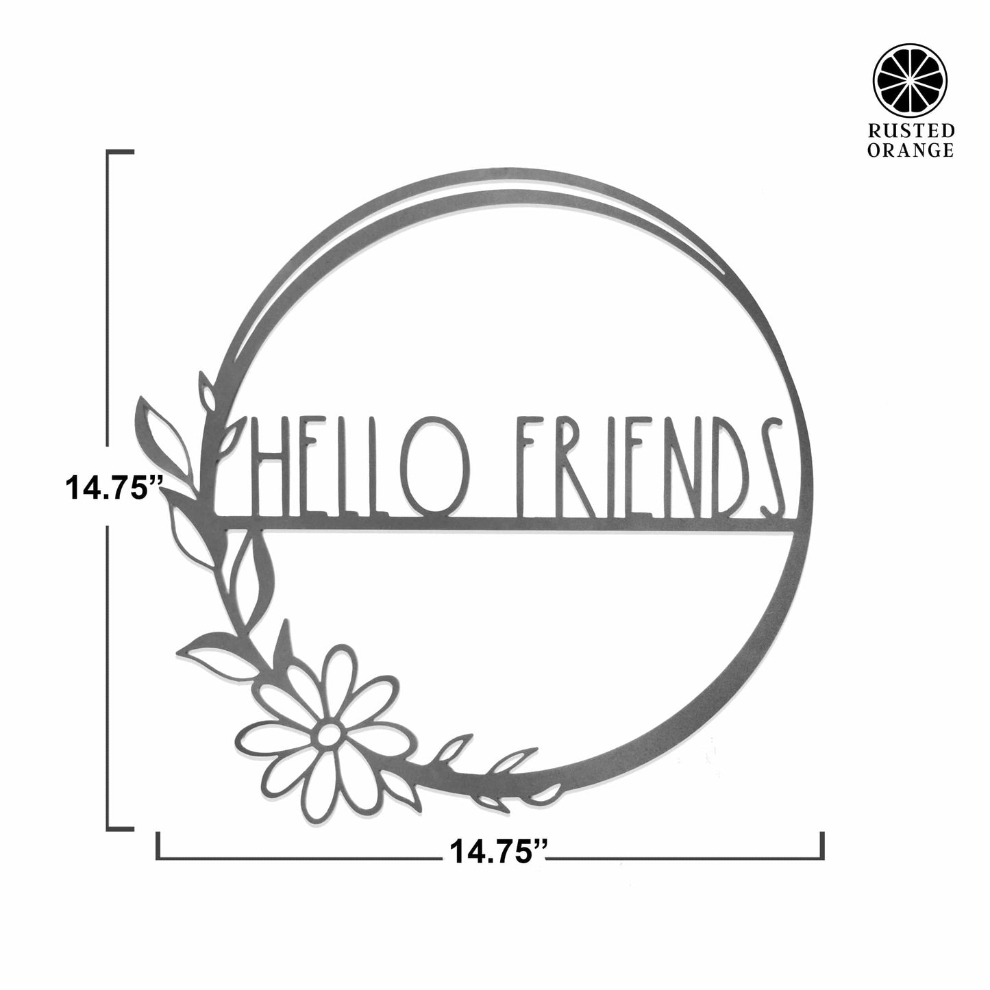 Flower Shop Collection - Personalized Family Custom Name Wall Sign for Wreath
