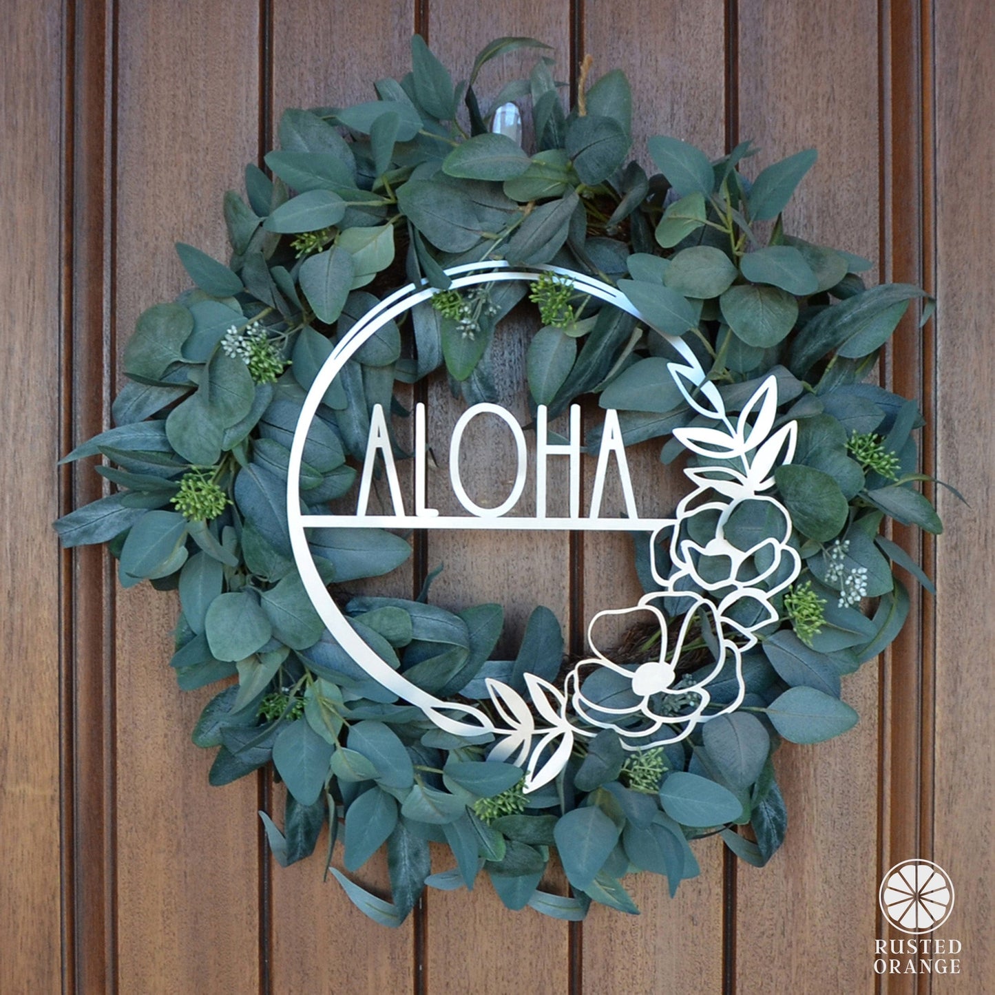 Flower Shop Collection - Personalized Family Custom Name Wall Sign for Wreath