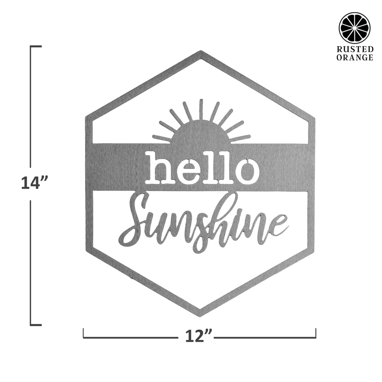 Hexagon Door Greetings - Welcome to Our Home Modern Rustic Word Art