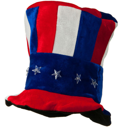 RWB Tall Hat with Red Light