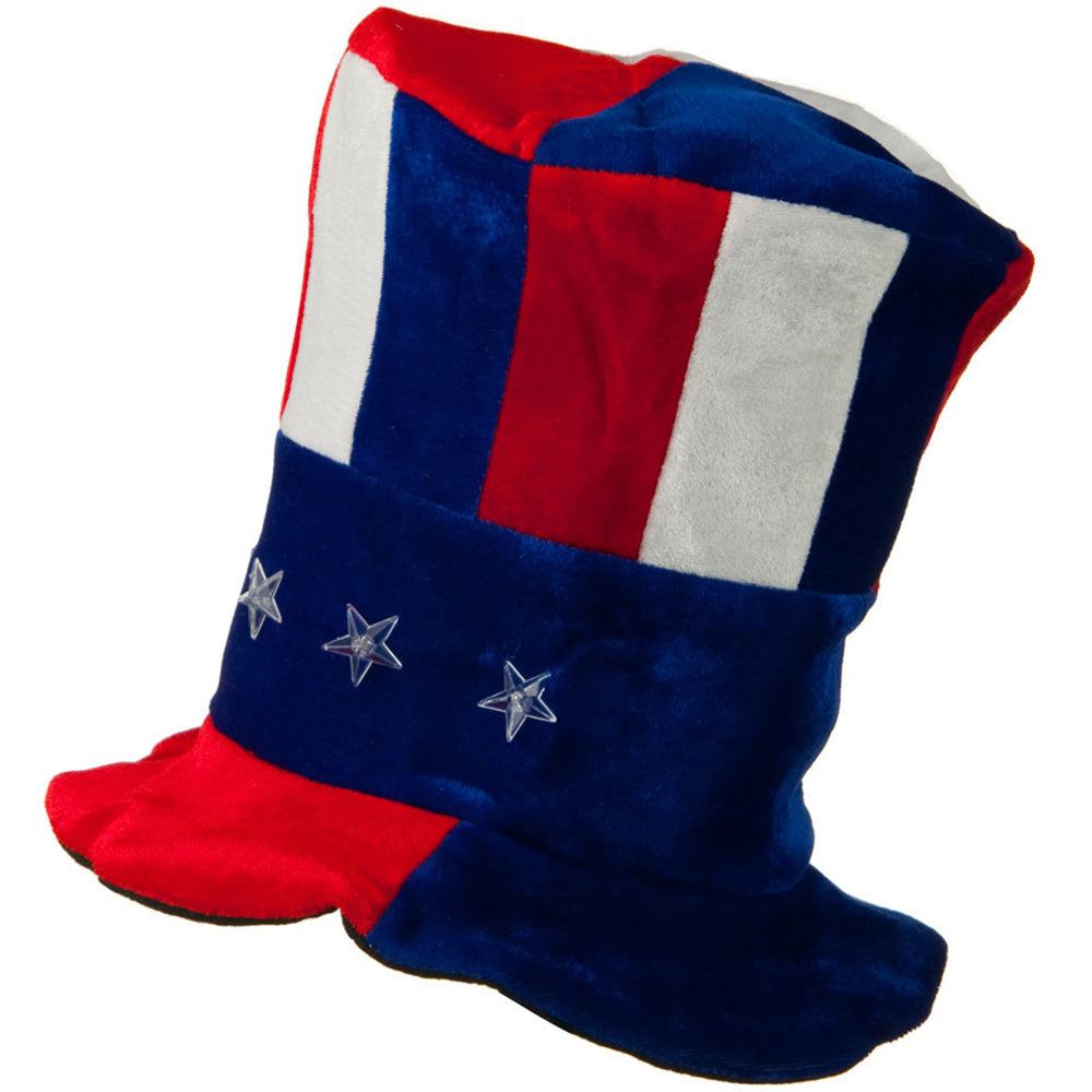 RWB Tall Hat with Red Light