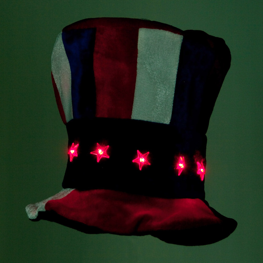 RWB Tall Hat with Red Light