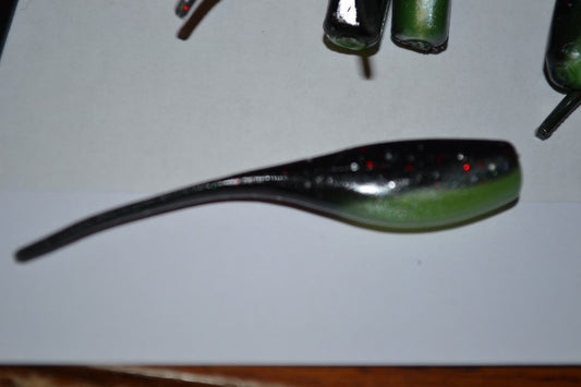 35 pc Stinger Shad Midnite Blackberry Flake Crappie Shad
