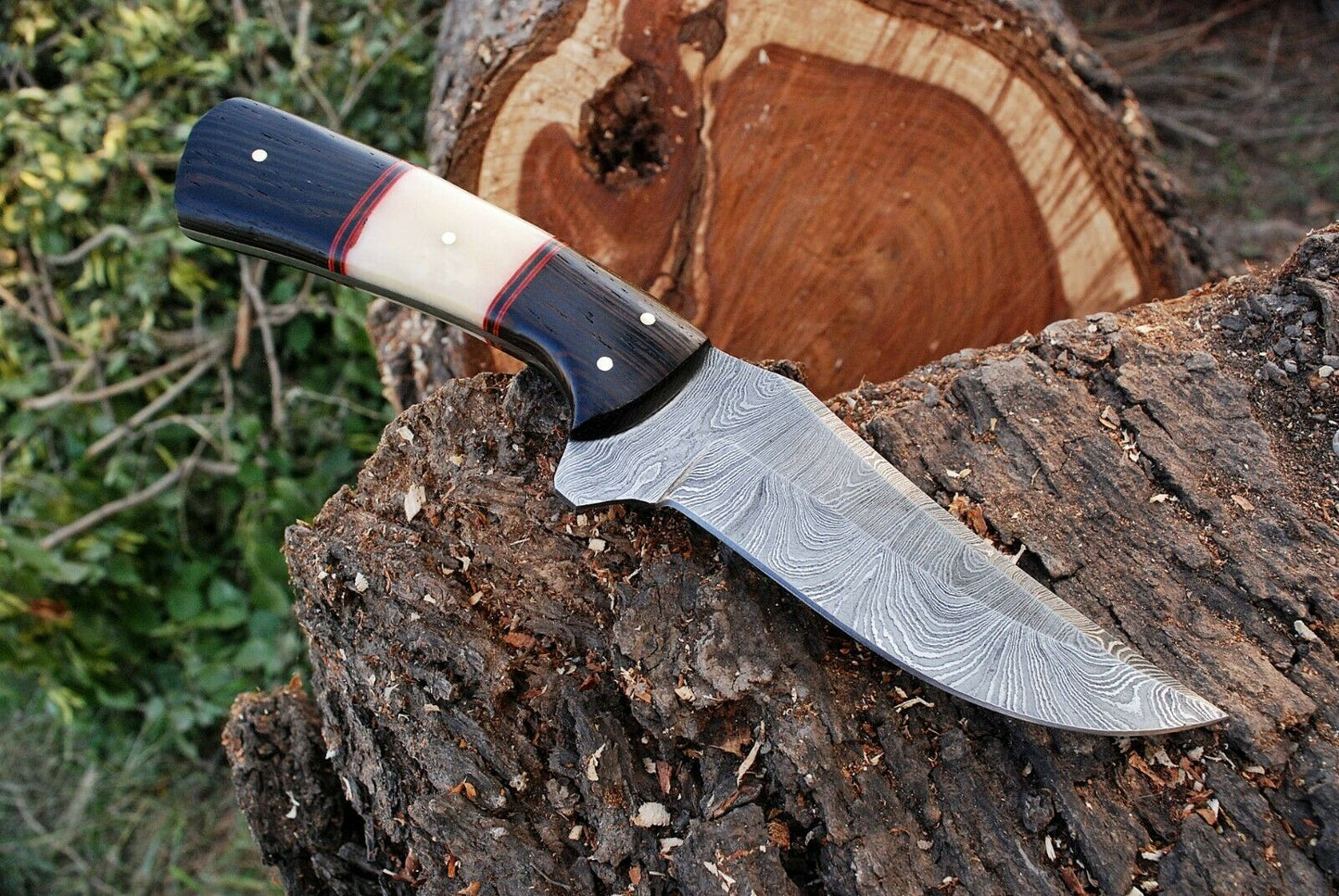 Custom Handmade Damascus Steel Hunting Knife