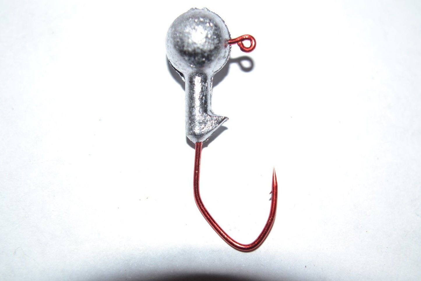 30 PK 1/2 oz ROUND JIG HEADS  #1 "BIG NASTY BEND HOOKS"  BARB COLLAR(DEEP WATER AND FISHING CURRENT)