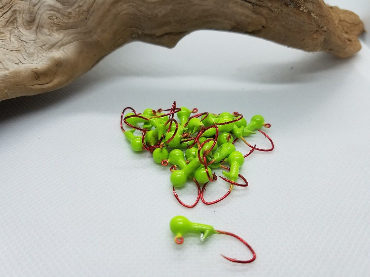 Cam's 2 in1 Kit Combo  [60pc. Hand Painted Assortment "Nasty Bend Hooks" &  All Plastic  Curly Tail & Stinger Shad [Hologram Flake] Assortment Kit