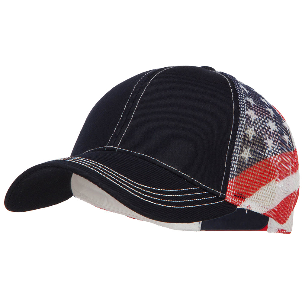 USA Flag Cotton Twill Mesh Cap