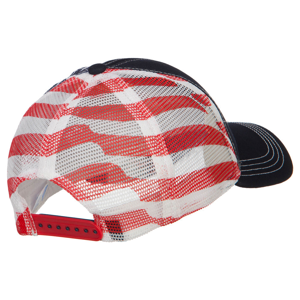 USA Flag Cotton Twill Mesh Cap