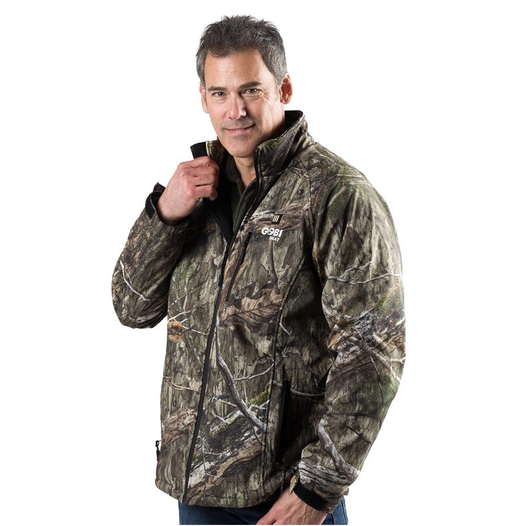 Sahara Men's Heated Hunting Jacket - Mossy Oak Camo