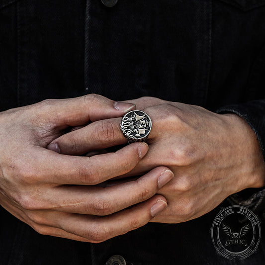Sailboat Stainless Steel Kraken Octopus Ring