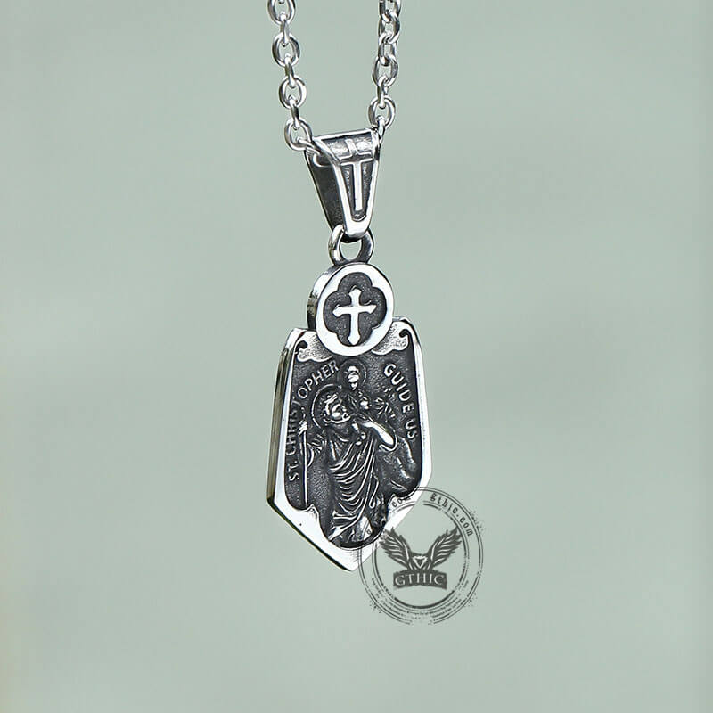 Saint Christopher Stainless Steel Pendant