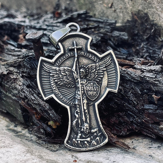 Saint Michael Stainless Steel Religion Pendant
