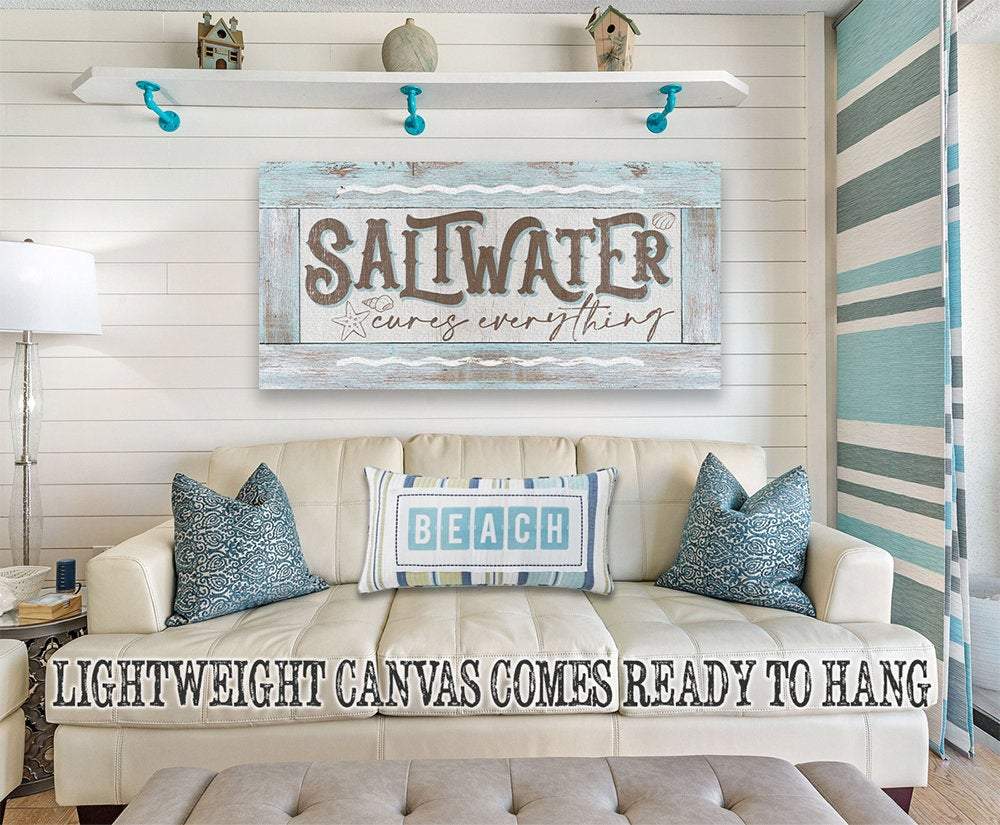 Saltwater Cures Everything - Canvas