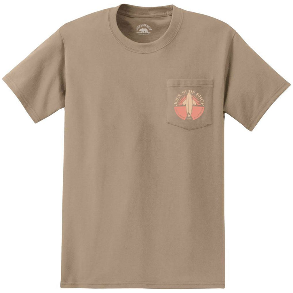 Joe's Surf Shop Sunset Scene Heavyweight Pocket Tee