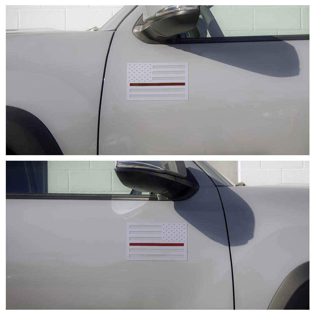 American Flag Magnets - Metallic Grey