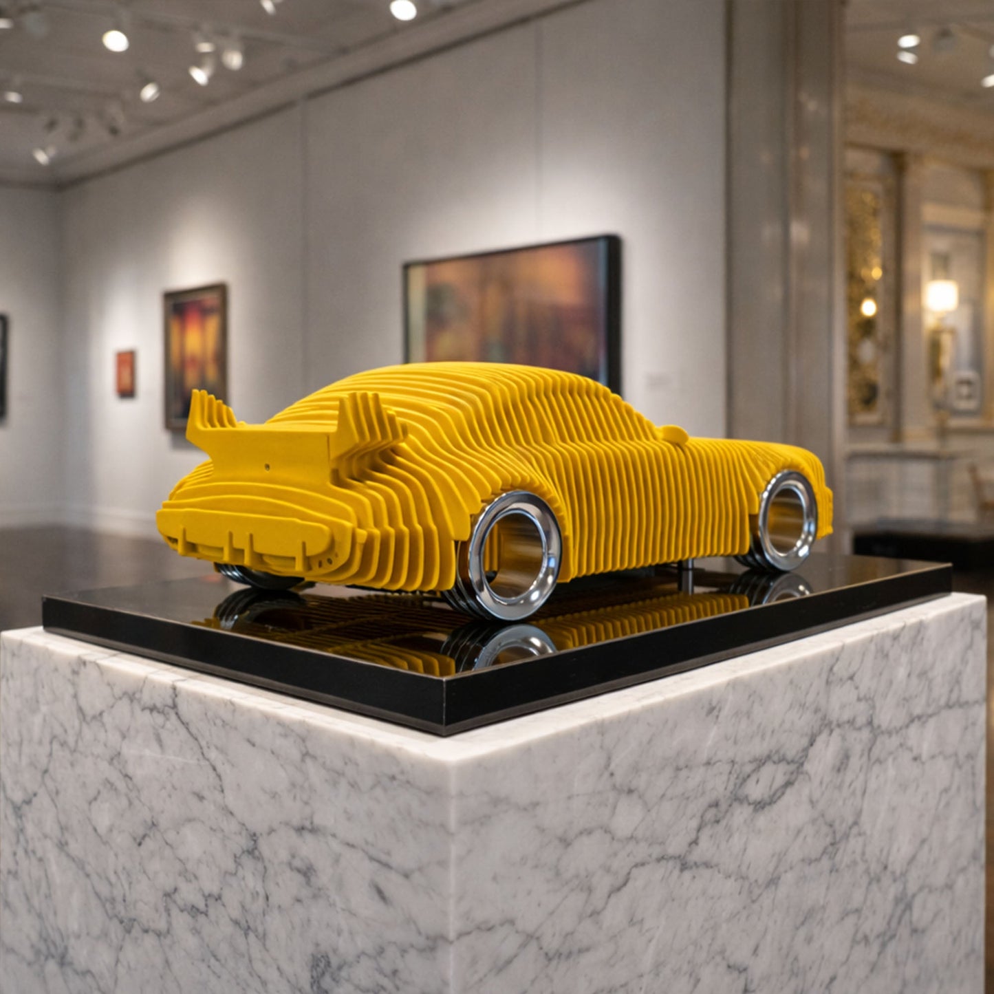 911 Metal Car Sculpture - MT1496