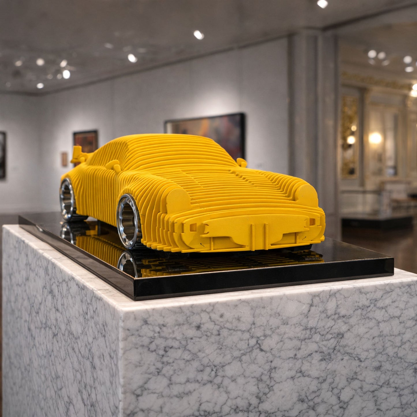 911 Metal Car Sculpture - MT1496