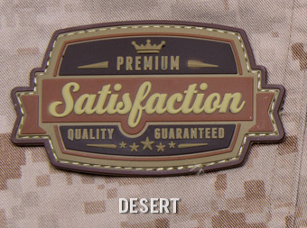 Satisfaction Morale Patch PVC - Mil-Spec Monkey