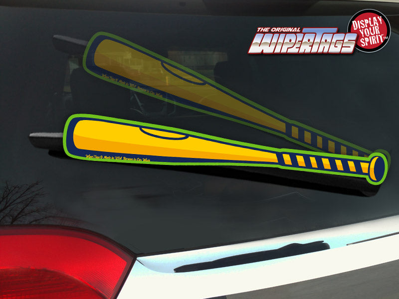 *NEW* Baseball Bat Banana Yellow, Navy, Green WiperTags