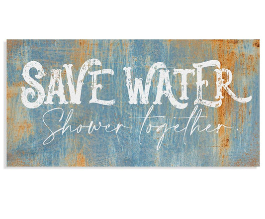 Save Water Shower Together - Canvas
