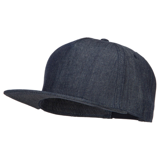 5 Panel Flat Bill Snapback Cap