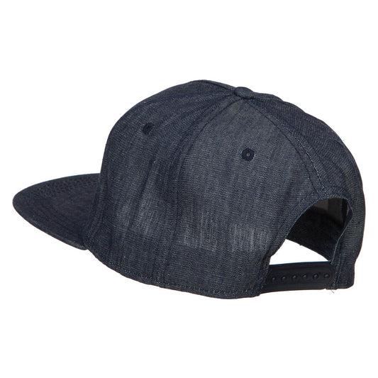 5 Panel Flat Bill Snapback Cap
