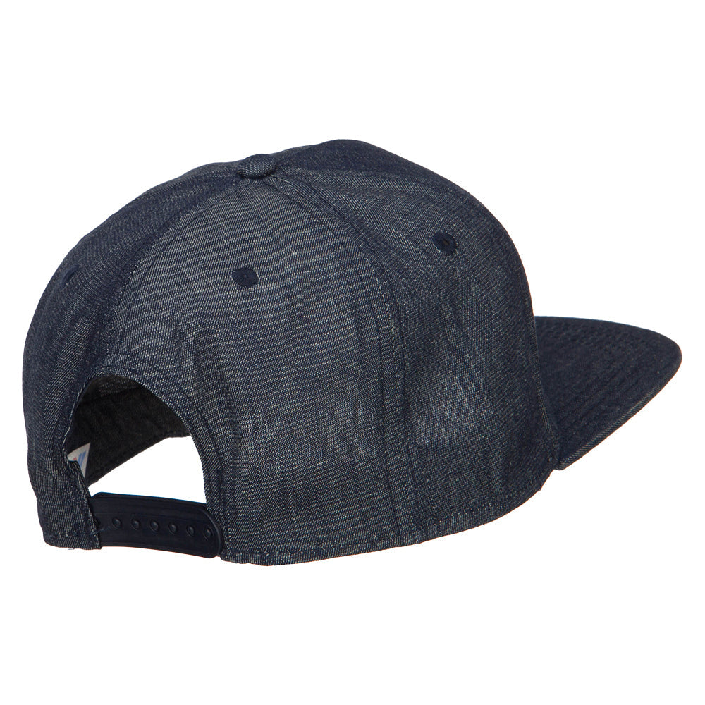 5 Panel Flat Bill Snapback Cap