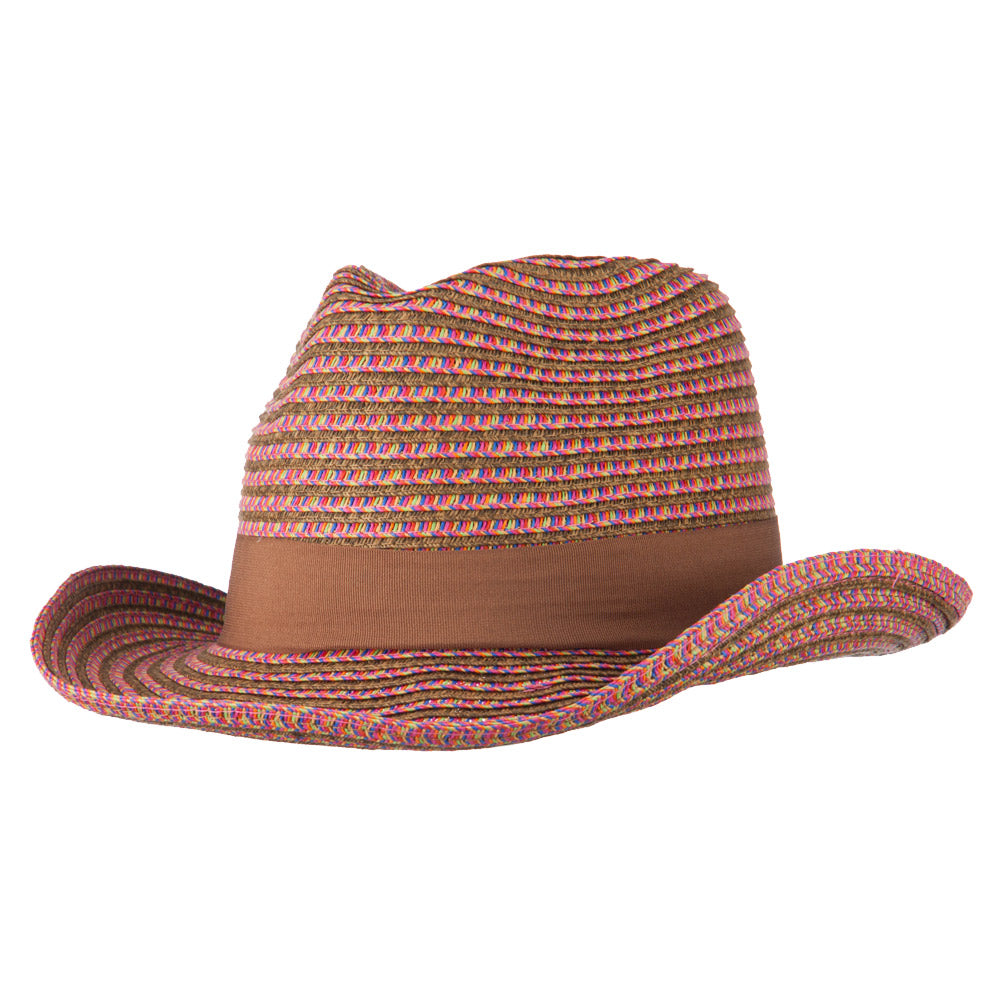 UPF 50+ Multi Color Braid Cowboy Hat