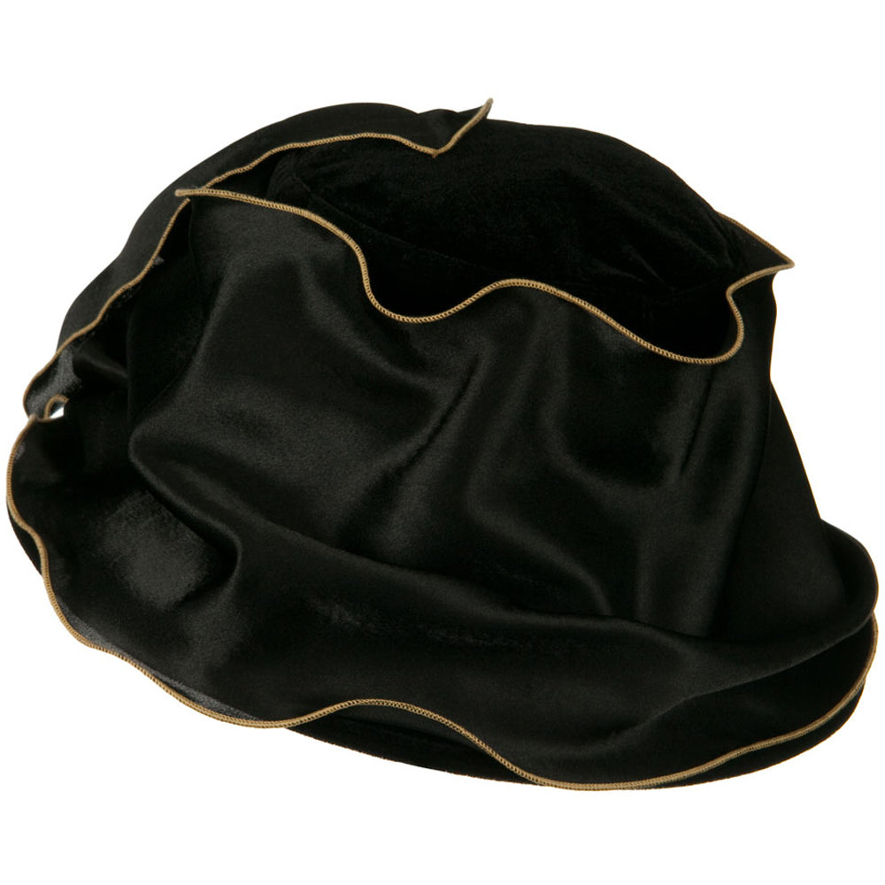 Satin Band Velvet Hat