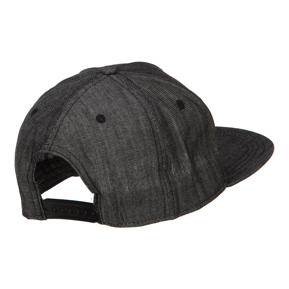 5 Panel Flat Bill Snapback Cap