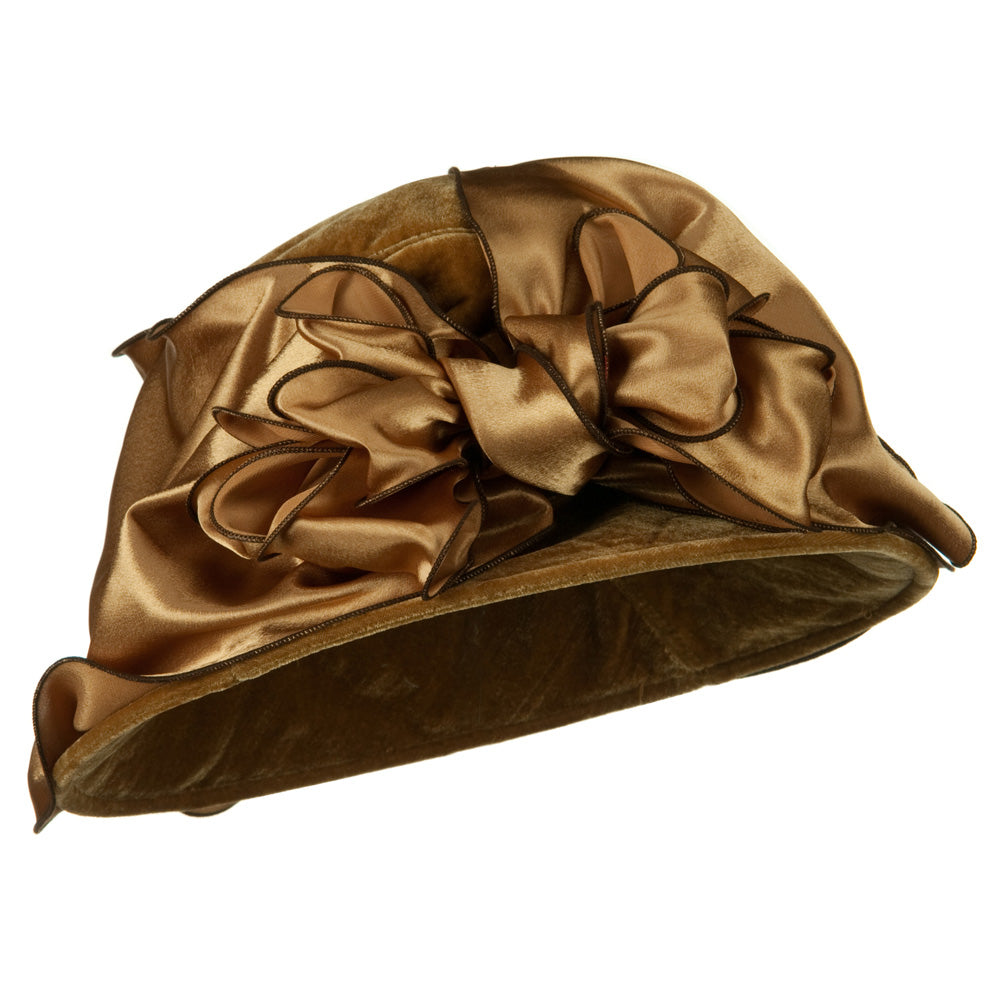 Satin Band Velvet Hat