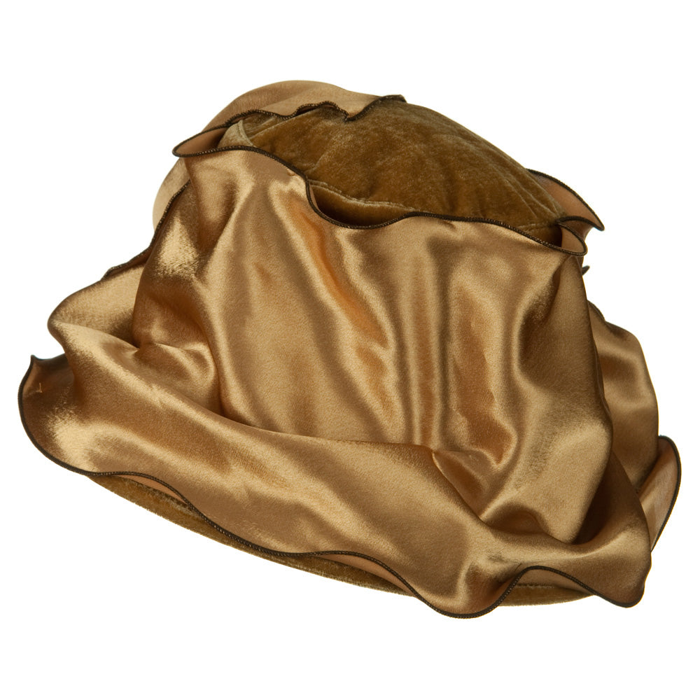 Satin Band Velvet Hat