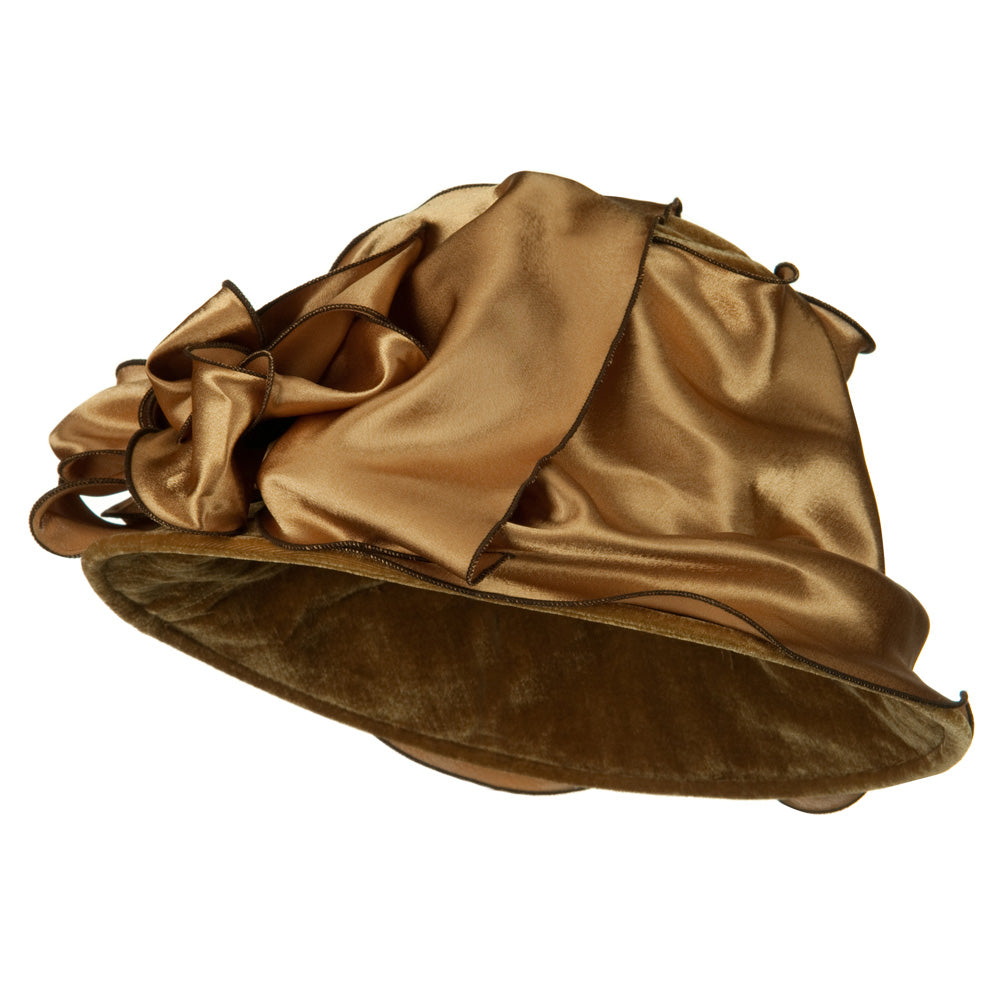 Satin Band Velvet Hat