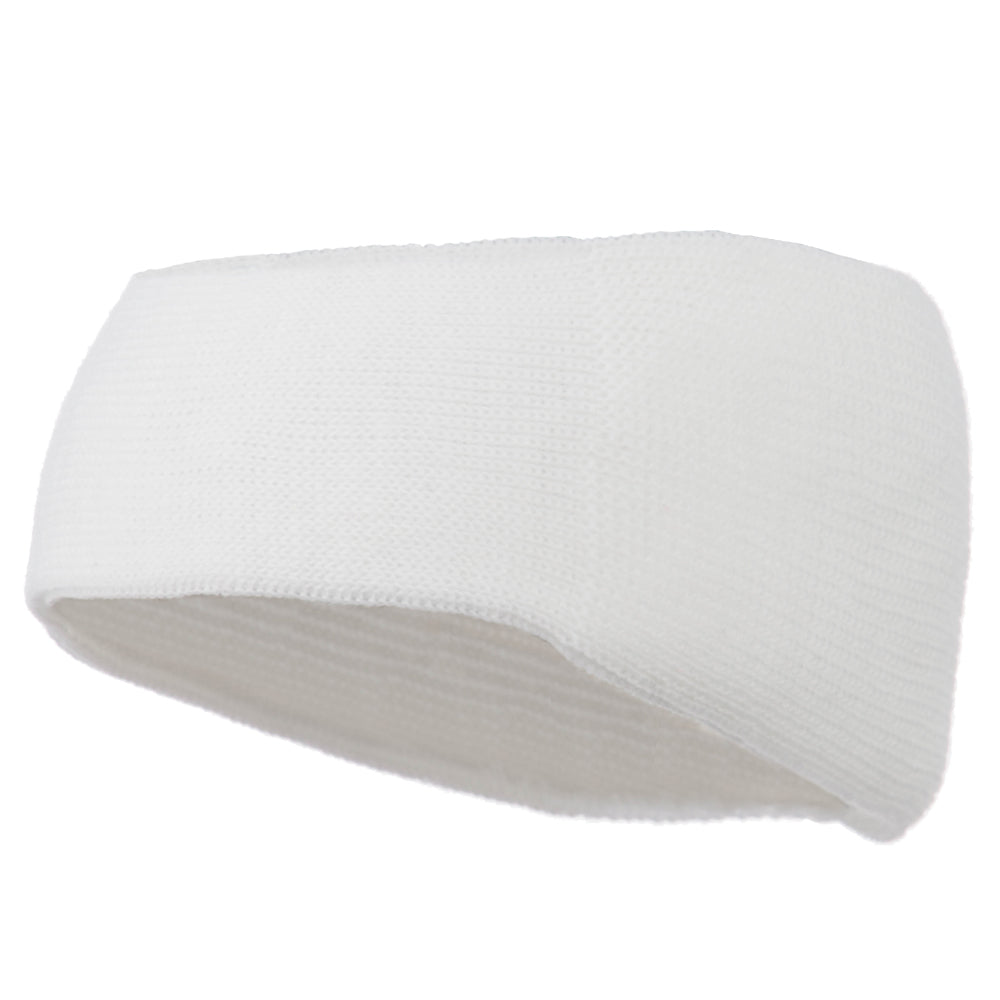 Solid Colored Rib Knit Earband