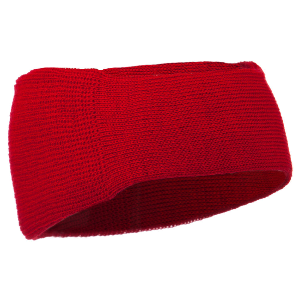 Solid Colored Rib Knit Earband