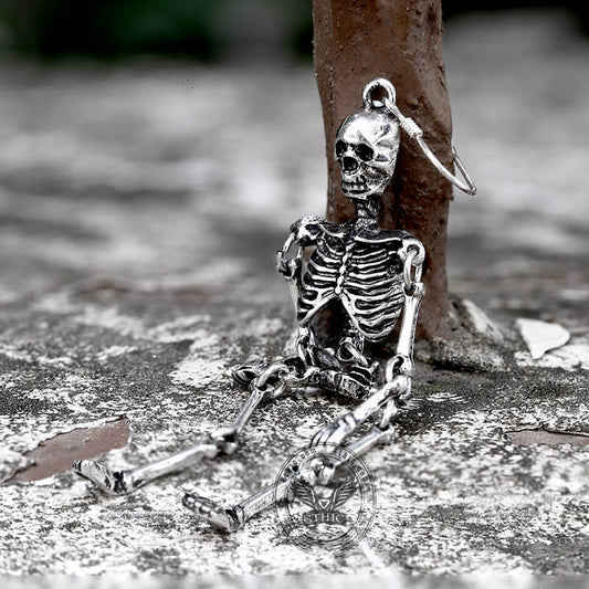 Scary Skeleton Alloy Earrings