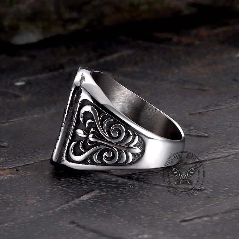 Scorpion Design Stainless Steel Signet Ring