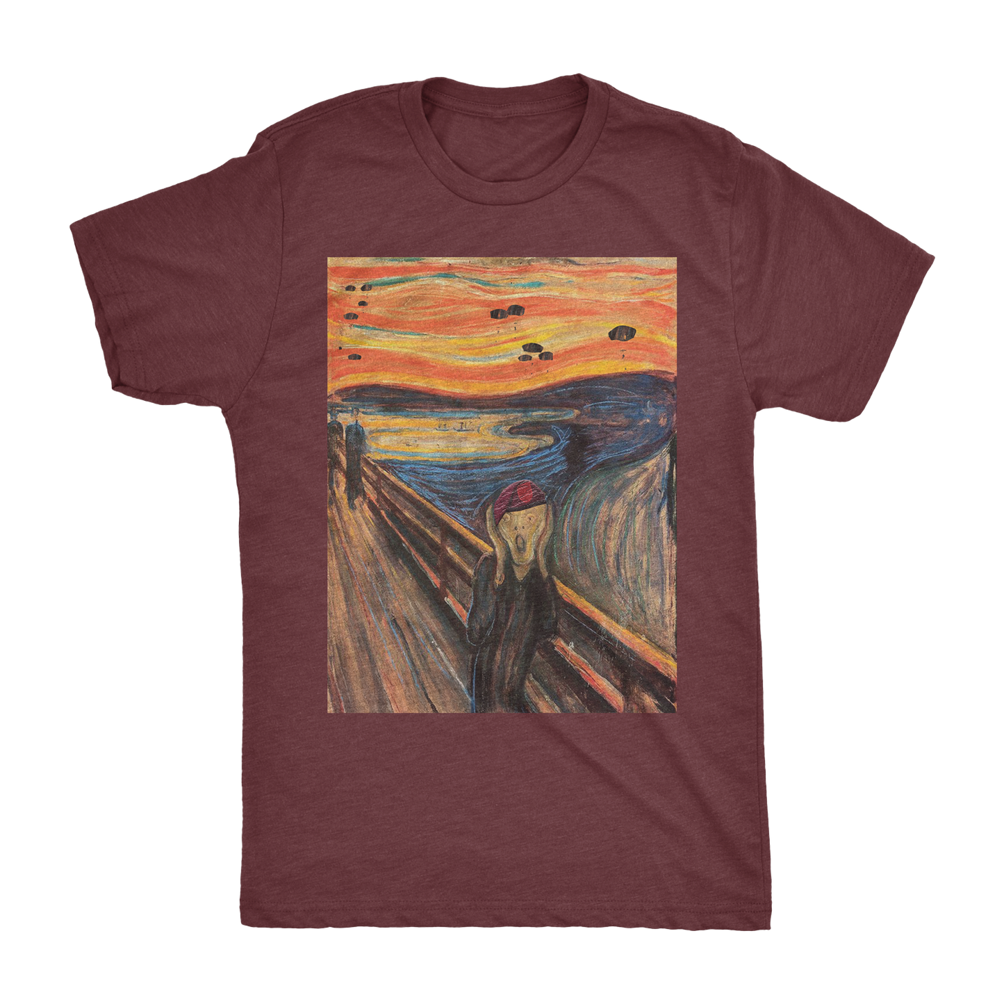 Screaming Airborne Man Athletic Shirt